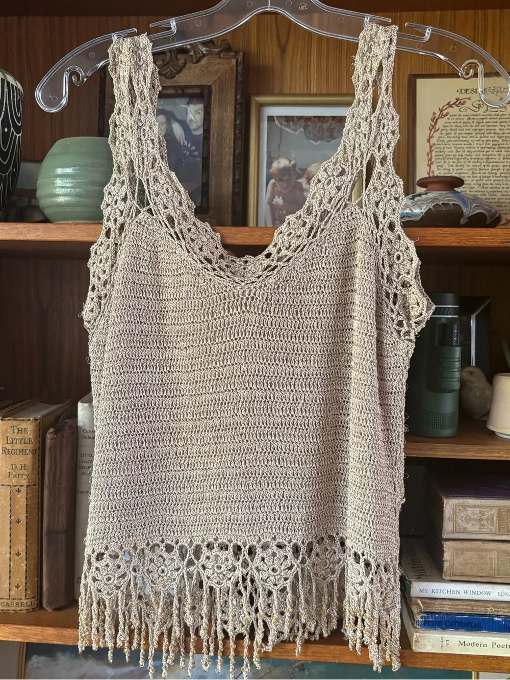 Vintage Boho Chic Fringe Tank M - Picture 5 of 5